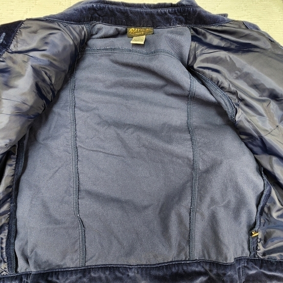 Vintage Bob Mackie Wearable Art Blue Velvet Button Down Embroidered Jacket SizeS - Picture 12 of 16